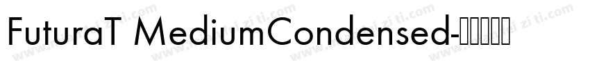 FuturaT MediumCondensed字体转换